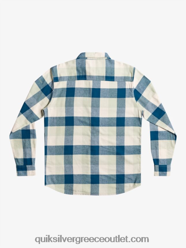 μακρυμάνικο πουκάμισο φανέλας Quiksilver άνδρες 66LP841573 φασκόμηλο της ερήμου