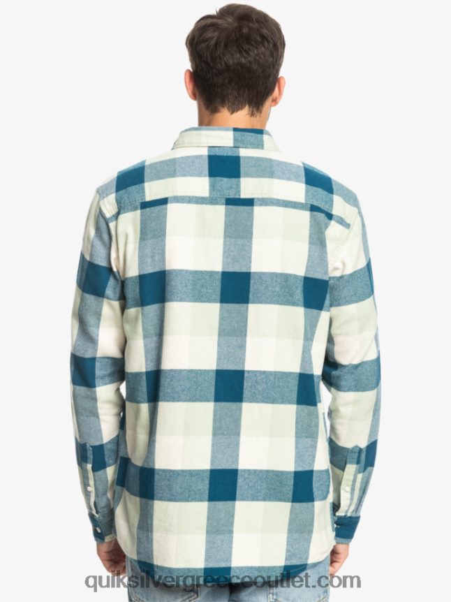 μακρυμάνικο πουκάμισο φανέλας Quiksilver άνδρες 66LP841573 φασκόμηλο της ερήμου