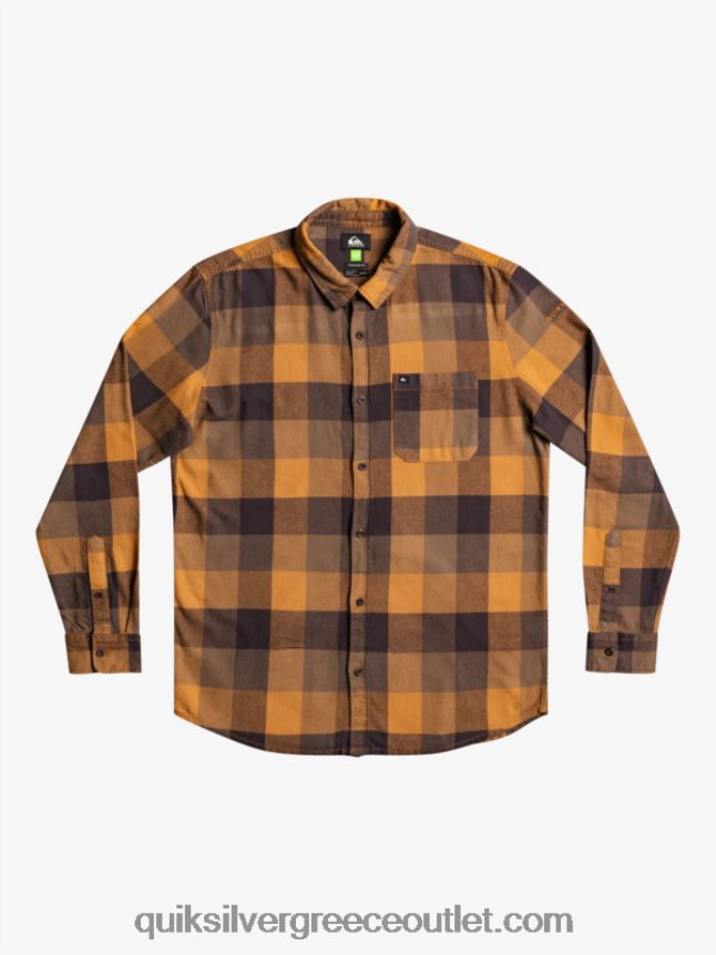 μακρυμάνικο πουκάμισο φανέλας Quiksilver άνδρες 66LP841574 μύγα μαύρης ζάχαρης
