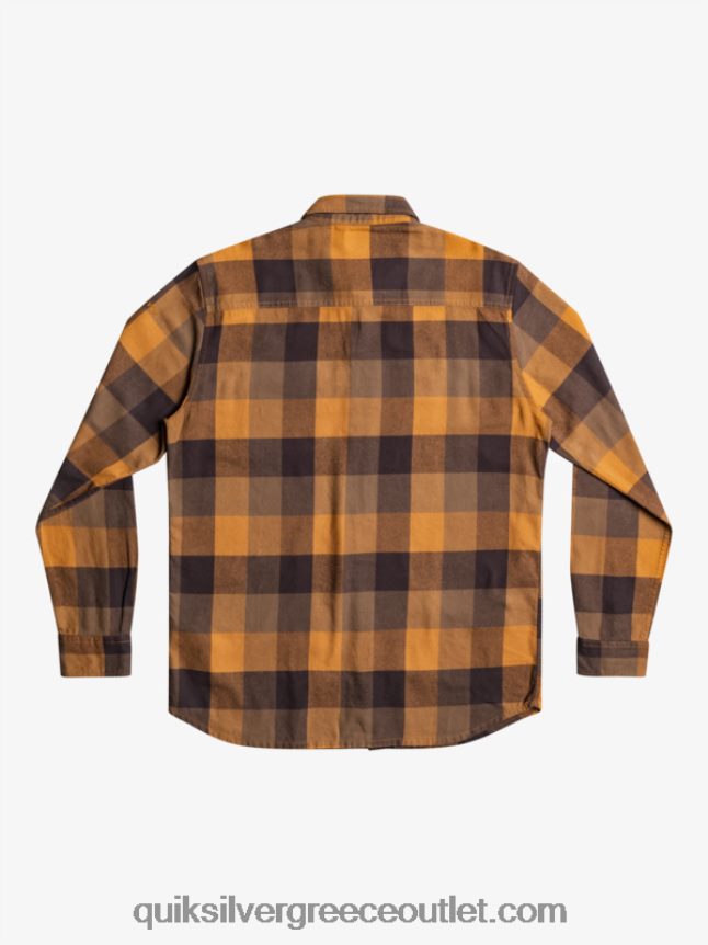 μακρυμάνικο πουκάμισο φανέλας Quiksilver άνδρες 66LP841574 μύγα μαύρης ζάχαρης