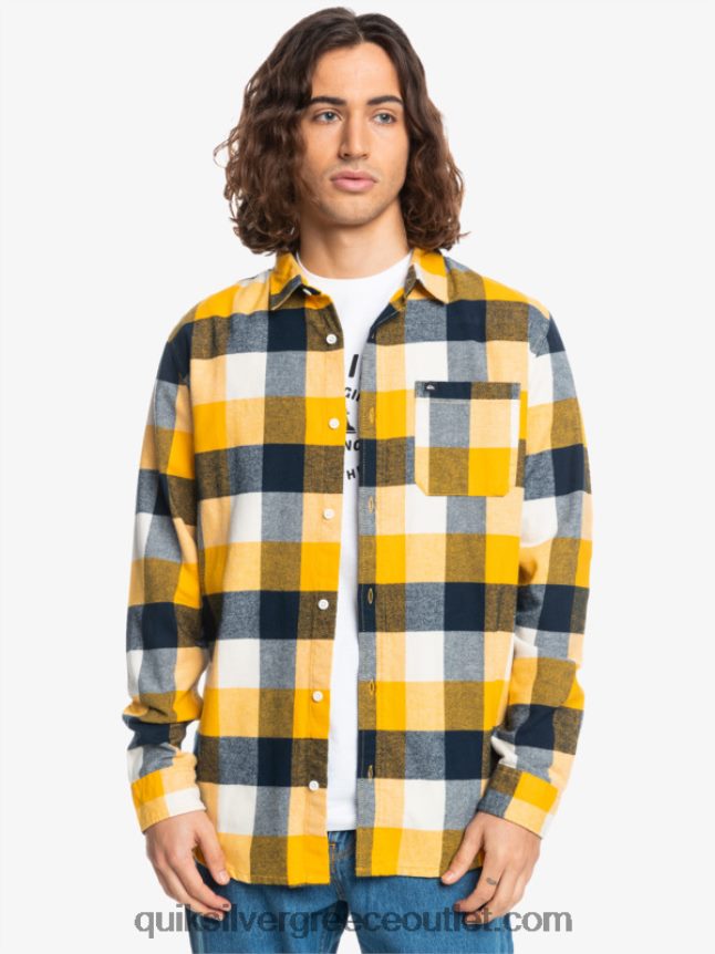 μακρυμάνικο πουκάμισο φανέλας Quiksilver άνδρες 66LP841575 σημύδα μητρική μύγα 223