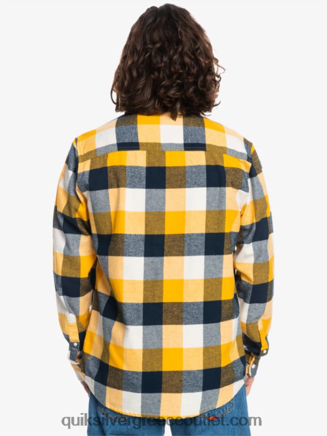 μακρυμάνικο πουκάμισο φανέλας Quiksilver άνδρες 66LP841575 σημύδα μητρική μύγα 223