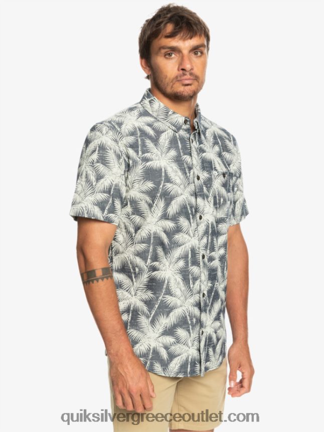 φευγαλέα στιγμή κοντομάνικο πουκάμισο Quiksilver άνδρες 66LP84995 ναυτική φευγαλέα στιγμή