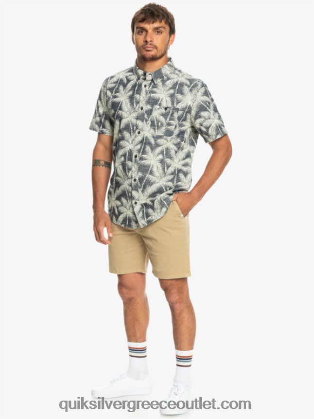 φευγαλέα στιγμή κοντομάνικο πουκάμισο Quiksilver άνδρες 66LP84995 ναυτική φευγαλέα στιγμή