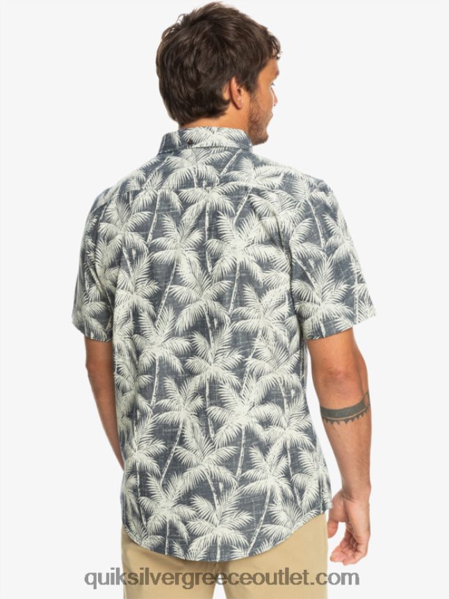 φευγαλέα στιγμή κοντομάνικο πουκάμισο Quiksilver άνδρες 66LP84995 ναυτική φευγαλέα στιγμή