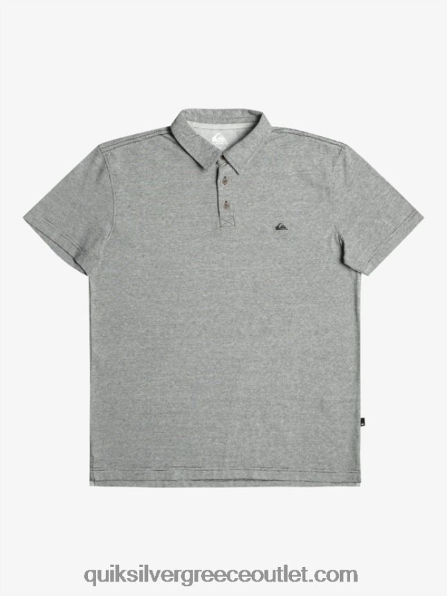 Sunset cruise κοντομάνικο πόλο μπλουζάκι Quiksilver άνδρες 66LP84476 μαύρος