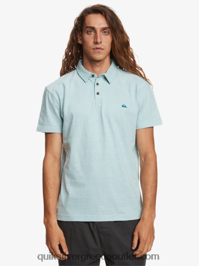 Sunset cruise κοντομάνικο πόλο μπλουζάκι Quiksilver άνδρες 66LP84477 καμέο μπλε