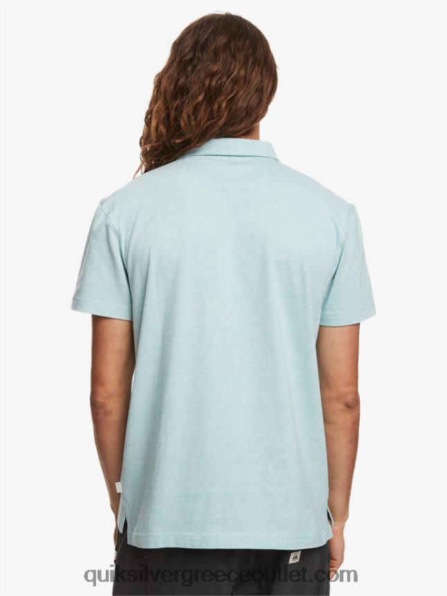 Sunset cruise κοντομάνικο πόλο μπλουζάκι Quiksilver άνδρες 66LP84477 καμέο μπλε