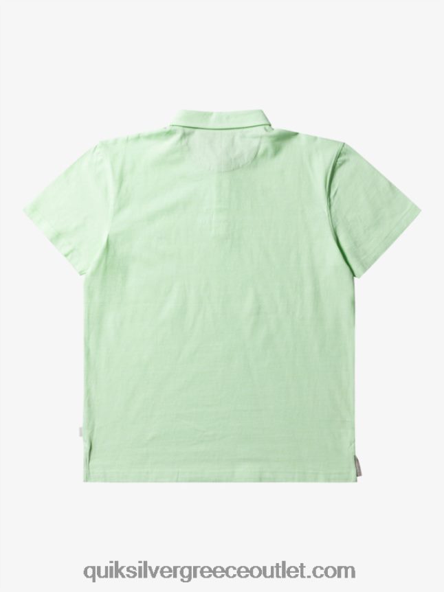 Sunset cruise κοντομάνικο πόλο μπλουζάκι Quiksilver άνδρες 66LP84479 το πράσινο του παραδείσου