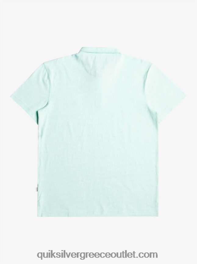 Sunset cruise κοντομάνικο πόλο μπλουζάκι Quiksilver άνδρες 66LP84481 γυαλί παραλίας