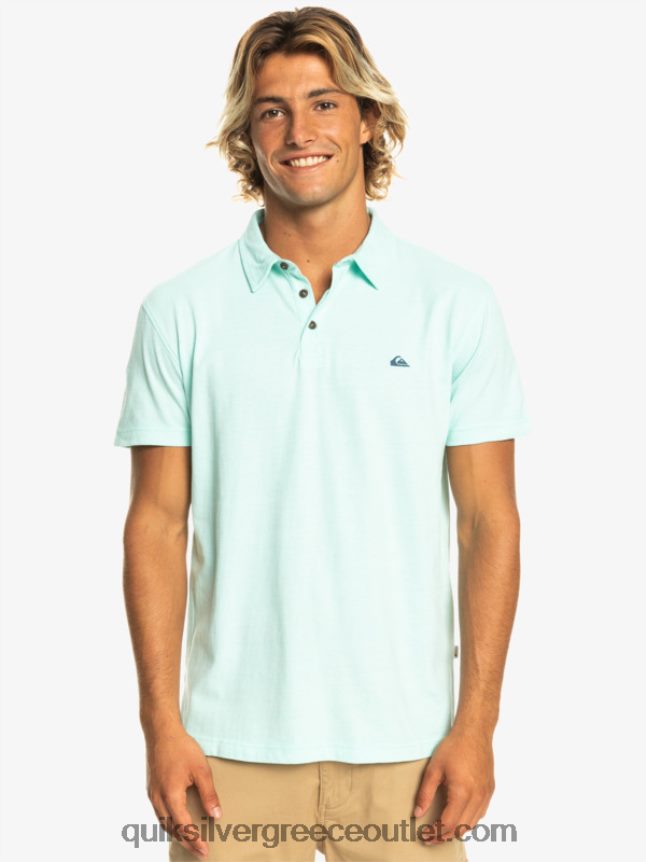Sunset cruise κοντομάνικο πόλο μπλουζάκι Quiksilver άνδρες 66LP84481 γυαλί παραλίας