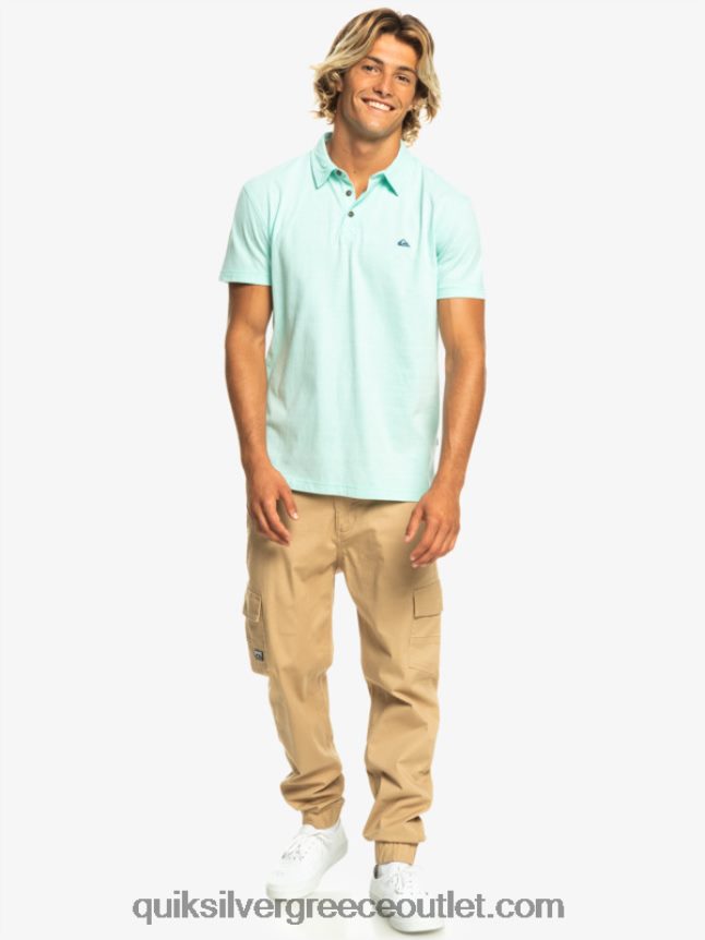 Sunset cruise κοντομάνικο πόλο μπλουζάκι Quiksilver άνδρες 66LP84481 γυαλί παραλίας
