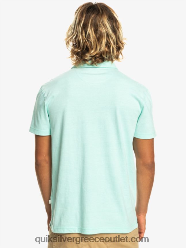 Sunset cruise κοντομάνικο πόλο μπλουζάκι Quiksilver άνδρες 66LP84481 γυαλί παραλίας