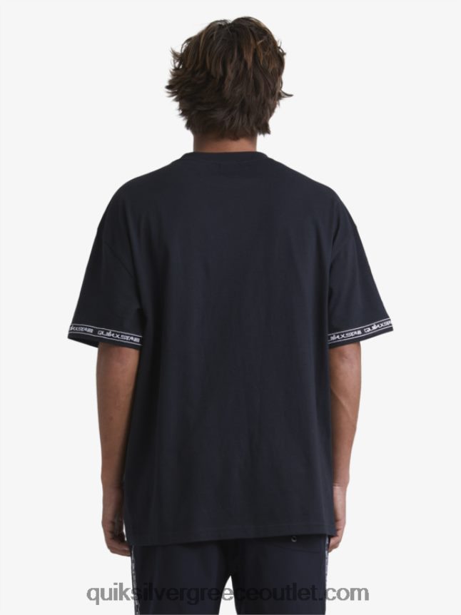T-shirt της δεκαετίας του '90 Quiksilver x Stab άνδρες 66LP841865 μαύρος