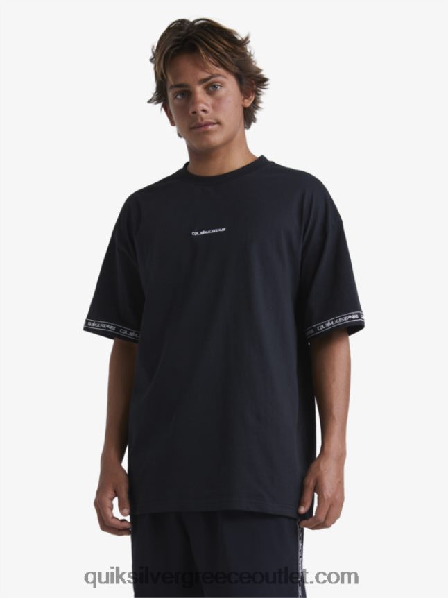 T-shirt της δεκαετίας του '90 Quiksilver x Stab άνδρες 66LP841865 μαύρος