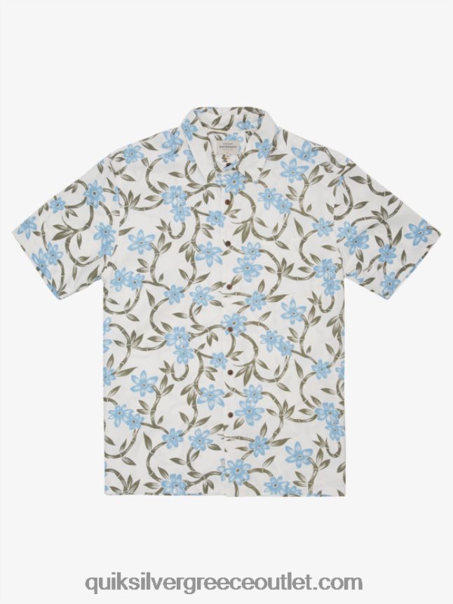 Waterman κοντομάνικο πουκάμισο με στριφτή ροή Quiksilver άνδρες 66LP841351 σούρουπο μπλε στριμμένη ροή