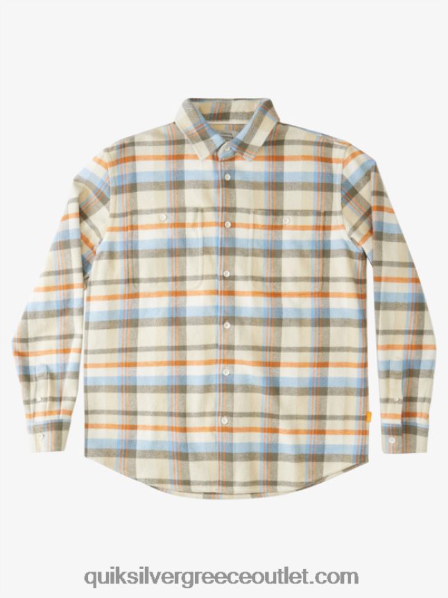 Waterman thunder σετ φανελένιο μακρυμάνικο πουκάμισο Quiksilver άνδρες 66LP841350 αντίκες λευκές κεραυνές