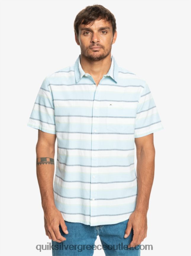 κοντομάνικο πουκάμισο cali sunrise Quiksilver άνδρες 66LP841206 λευκή ανατολή του ηλίου Cali 231