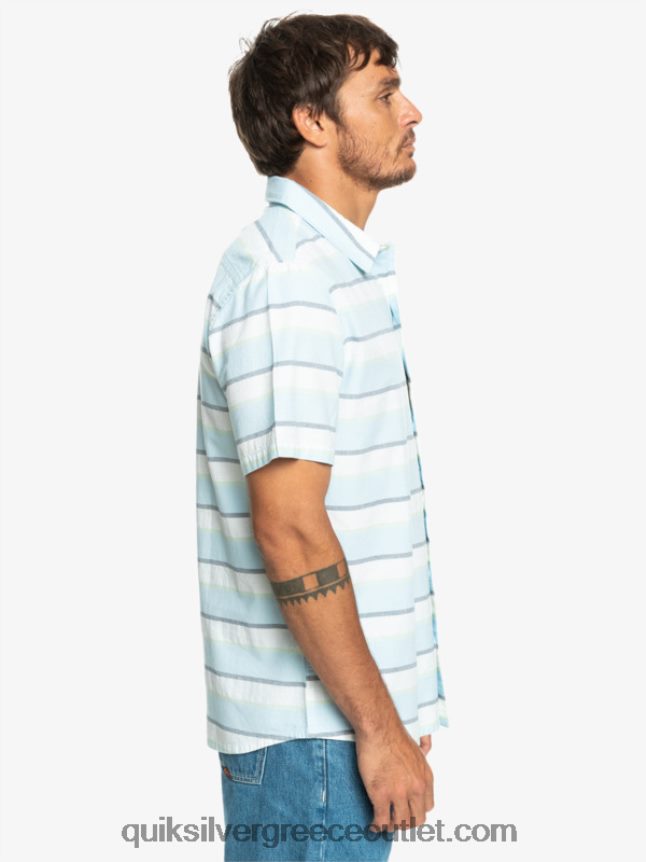 κοντομάνικο πουκάμισο cali sunrise Quiksilver άνδρες 66LP841206 λευκή ανατολή του ηλίου Cali 231
