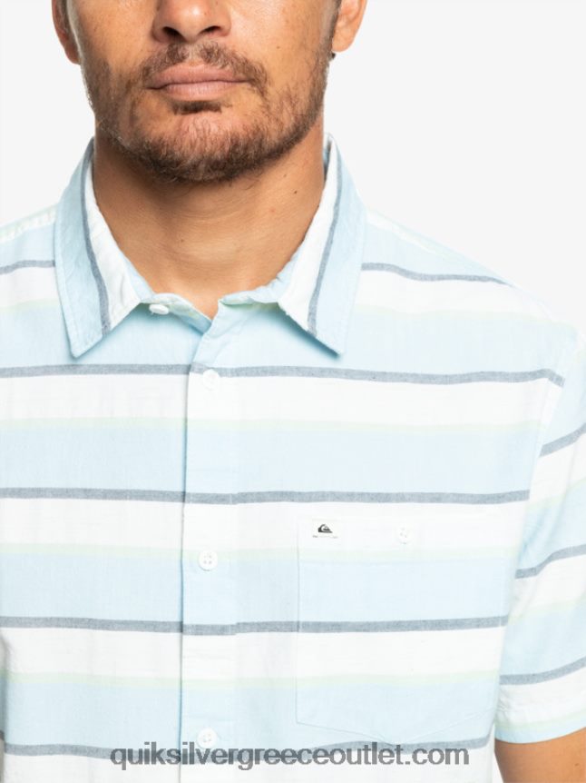 κοντομάνικο πουκάμισο cali sunrise Quiksilver άνδρες 66LP841206 λευκή ανατολή του ηλίου Cali 231