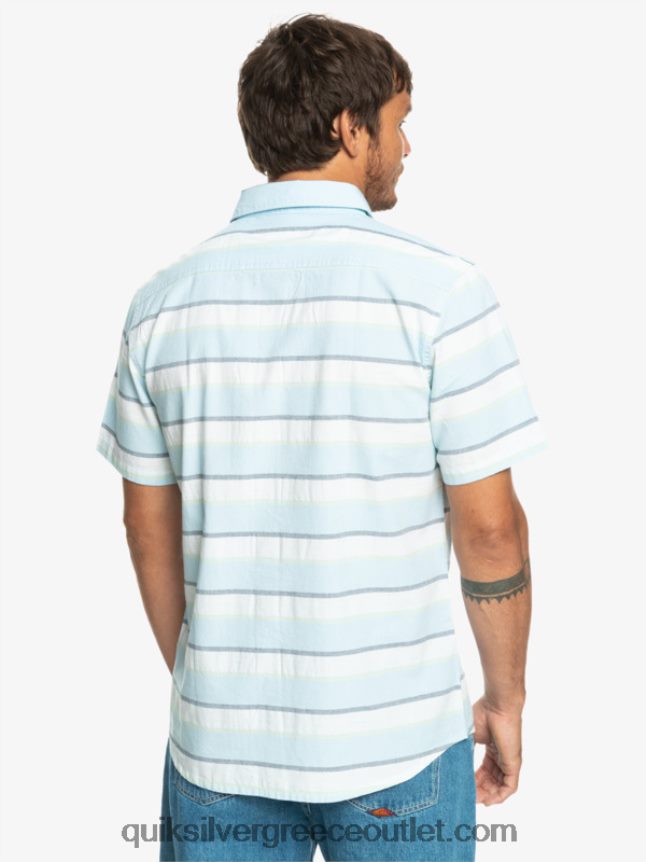 κοντομάνικο πουκάμισο cali sunrise Quiksilver άνδρες 66LP841206 λευκή ανατολή του ηλίου Cali 231