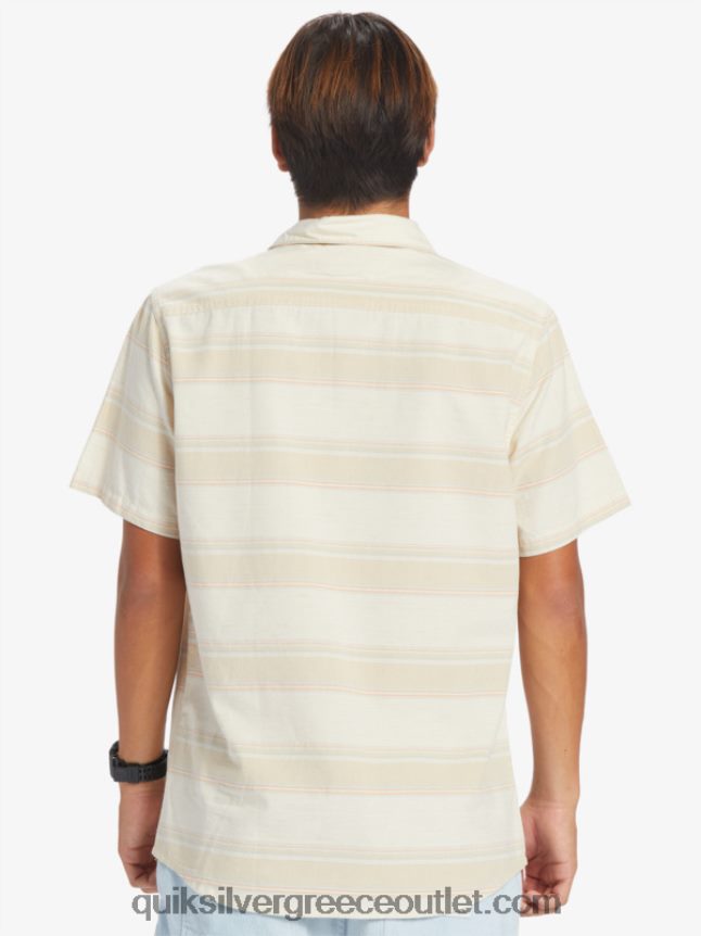 κοντομάνικο πουκάμισο cali sunrise Quiksilver άνδρες 66LP84445 σημύδα Cali str