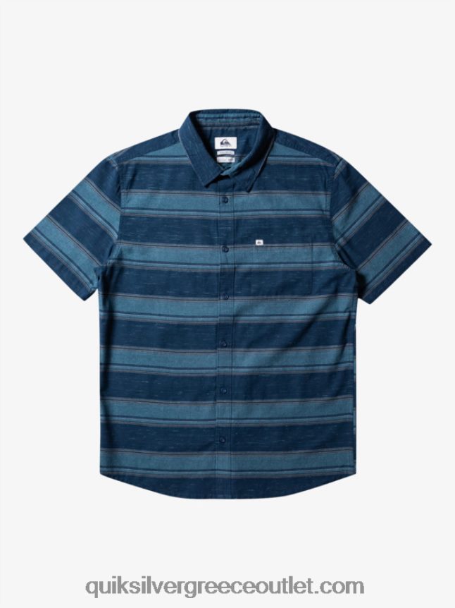 κοντομάνικο πουκάμισο cali sunrise Quiksilver άνδρες 66LP84446 midnight navy cali str