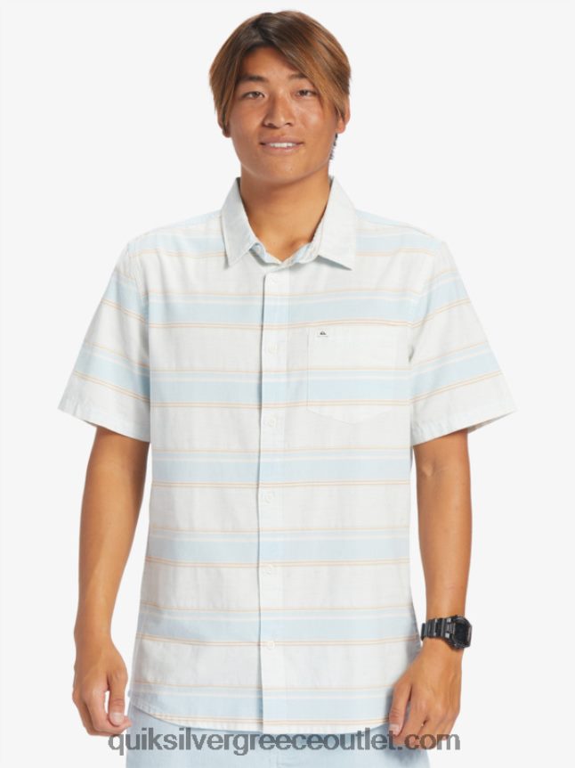 κοντομάνικο πουκάμισο cali sunrise Quiksilver άνδρες 66LP84447 μπλε του ουρανού Cali str