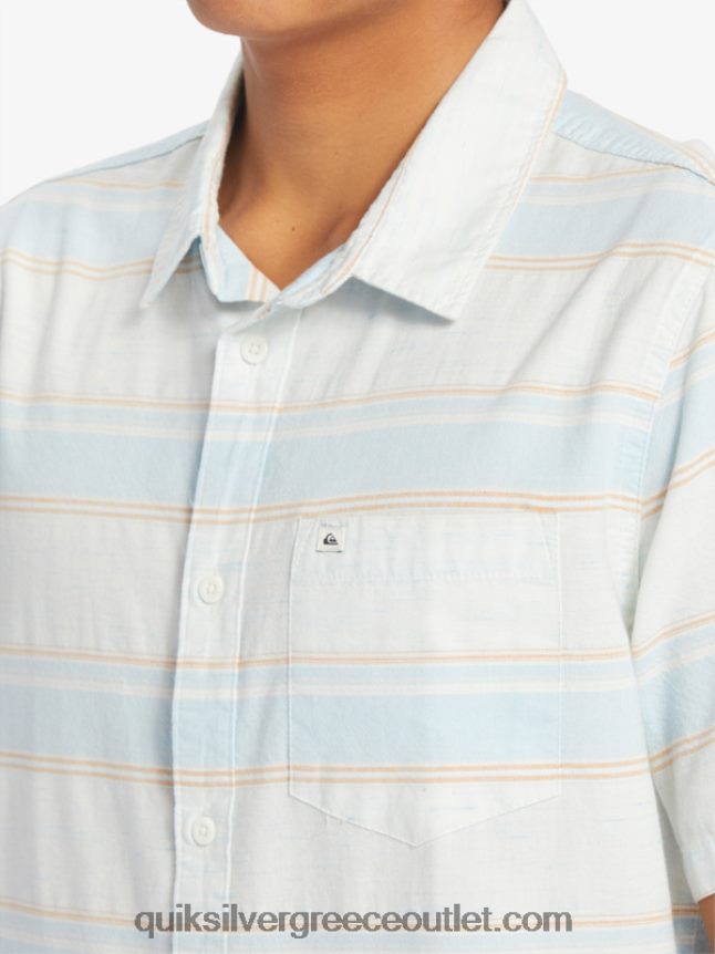 κοντομάνικο πουκάμισο cali sunrise Quiksilver άνδρες 66LP84447 μπλε του ουρανού Cali str