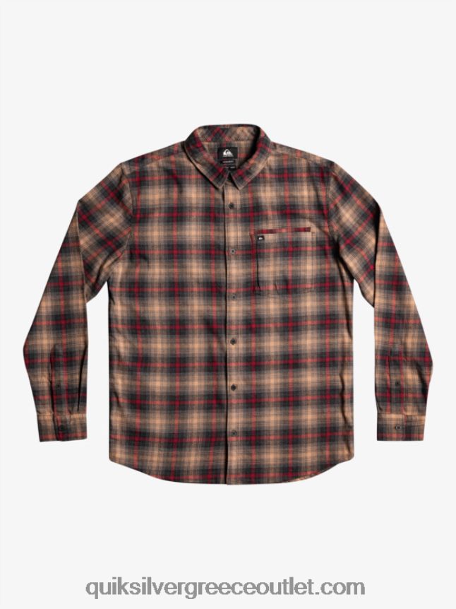 μακρυμάνικο πουκάμισο cramond Quiksilver άνδρες 66LP841049 ρουμπινί κράμαντ