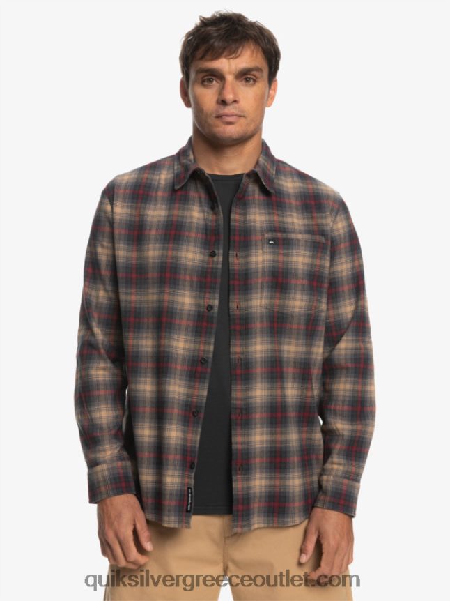 μακρυμάνικο πουκάμισο cramond Quiksilver άνδρες 66LP841049 ρουμπινί κράμαντ