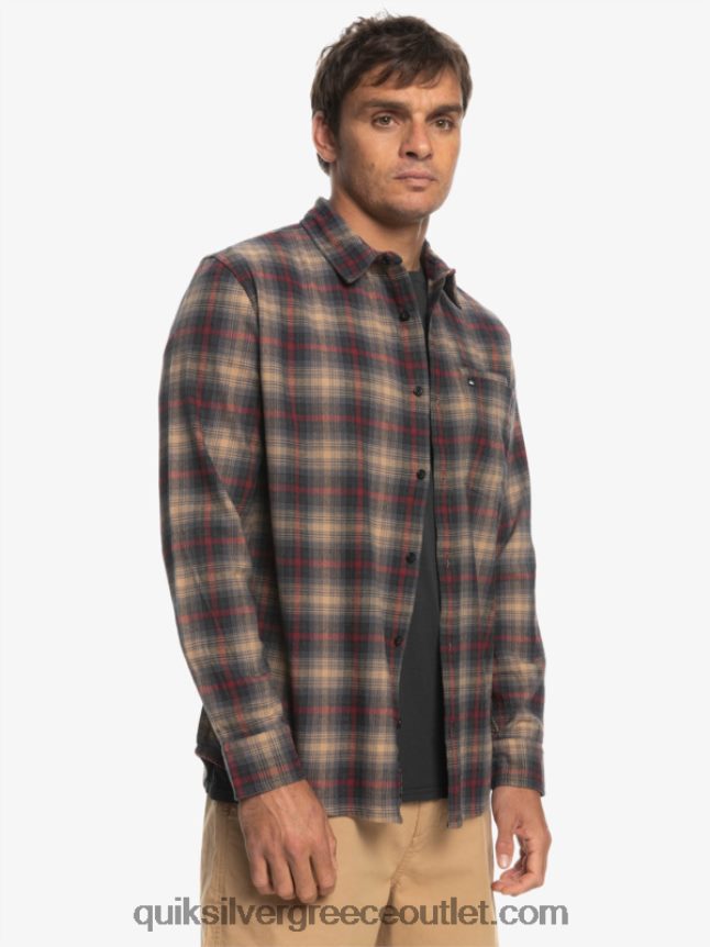 μακρυμάνικο πουκάμισο cramond Quiksilver άνδρες 66LP841049 ρουμπινί κράμαντ