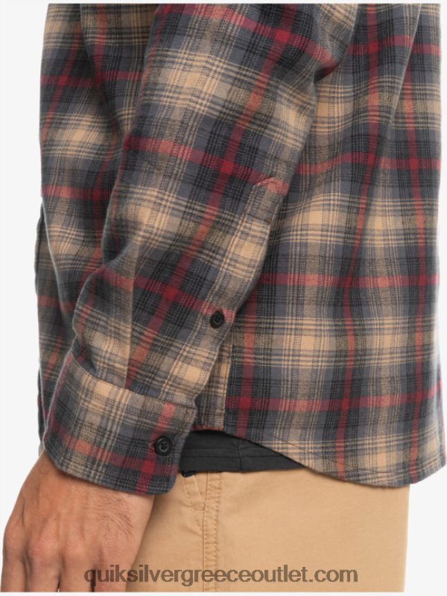μακρυμάνικο πουκάμισο cramond Quiksilver άνδρες 66LP841049 ρουμπινί κράμαντ