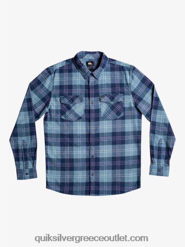 μακρυμάνικο πουκάμισο harelaw Quiksilver άνδρες 66LP841509 μπλε λαγός της Προβηγκίας