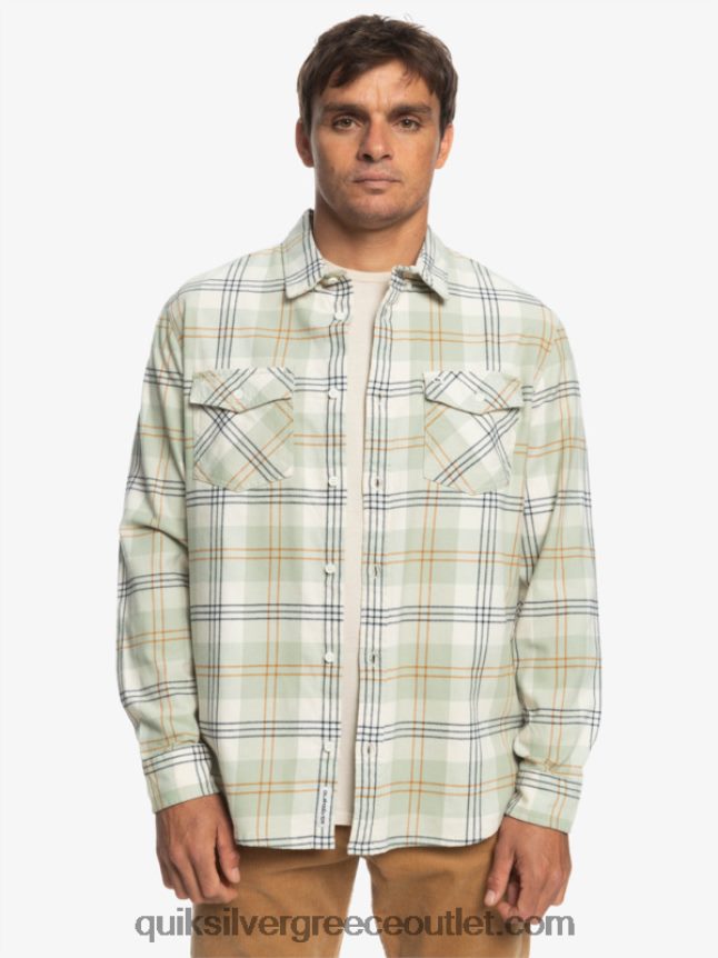 μακρυμάνικο πουκάμισο harelaw Quiksilver άνδρες 66LP841510 φασκόμηλο της ερήμου harelaw