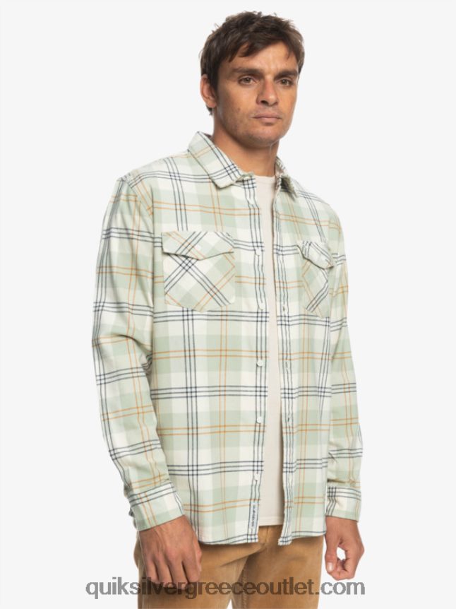 μακρυμάνικο πουκάμισο harelaw Quiksilver άνδρες 66LP841510 φασκόμηλο της ερήμου harelaw