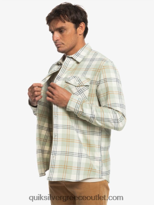 μακρυμάνικο πουκάμισο harelaw Quiksilver άνδρες 66LP841510 φασκόμηλο της ερήμου harelaw