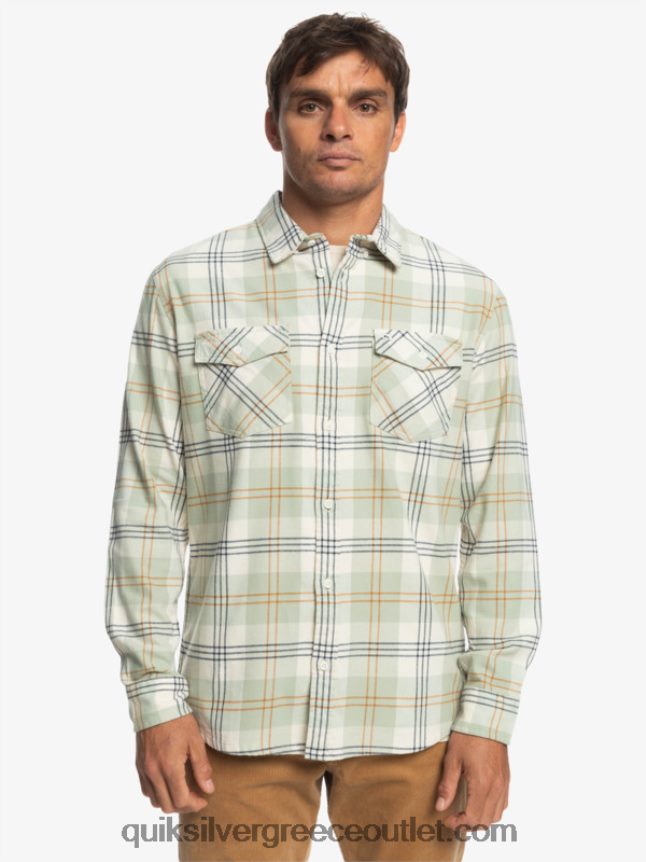μακρυμάνικο πουκάμισο harelaw Quiksilver άνδρες 66LP841510 φασκόμηλο της ερήμου harelaw