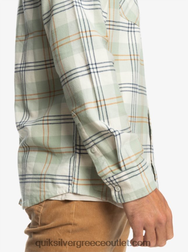 μακρυμάνικο πουκάμισο harelaw Quiksilver άνδρες 66LP841510 φασκόμηλο της ερήμου harelaw