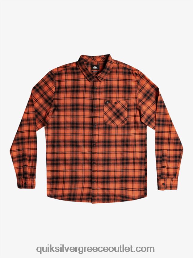 μακρυμάνικο πουκάμισο hatton Quiksilver άνδρες 66LP841559 καμένη ώχρα hatton