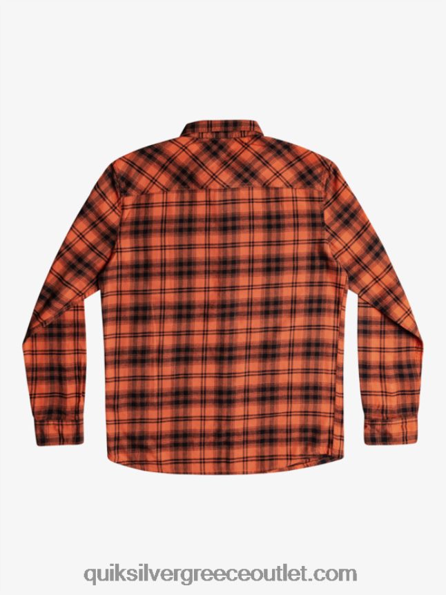 μακρυμάνικο πουκάμισο hatton Quiksilver άνδρες 66LP841559 καμένη ώχρα hatton