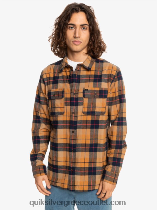 μακρυμάνικο πουκάμισο kinsale Quiksilver άνδρες 66LP841506 μαύρη ζάχαρη kinsale