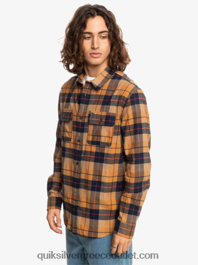 μακρυμάνικο πουκάμισο kinsale Quiksilver άνδρες 66LP841506 μαύρη ζάχαρη kinsale