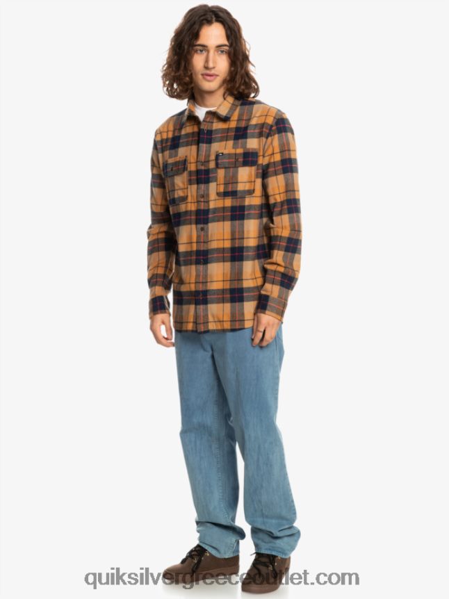 μακρυμάνικο πουκάμισο kinsale Quiksilver άνδρες 66LP841506 μαύρη ζάχαρη kinsale