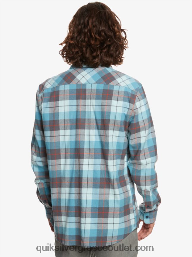 μακρυμάνικο πουκάμισο kinsale Quiksilver άνδρες 66LP841507 παγωμένο aqua kinsale