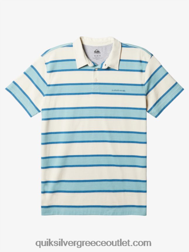 ριγέ lite κοντομάνικο μπλουζάκι πόλο Quiksilver άνδρες 66LP841622 σημύδα ριγέ lite 3