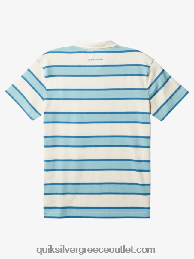 ριγέ lite κοντομάνικο μπλουζάκι πόλο Quiksilver άνδρες 66LP841622 σημύδα ριγέ lite 3
