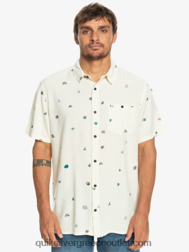 κοντομάνικο πουκάμισο minimark Quiksilver άνδρες 66LP841226 σημύδα minimark
