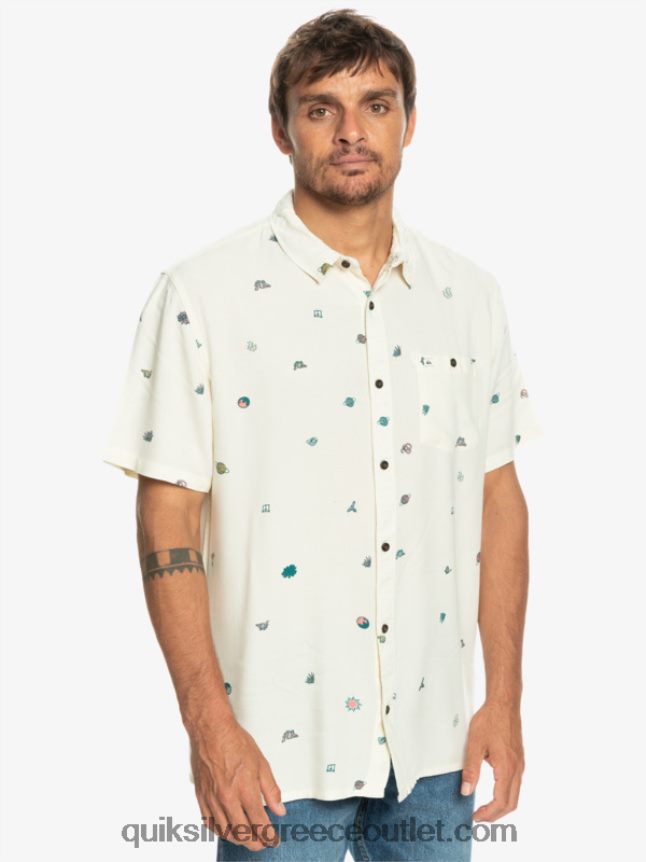 κοντομάνικο πουκάμισο minimark Quiksilver άνδρες 66LP841226 σημύδα minimark