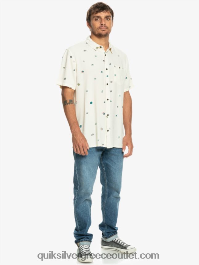 κοντομάνικο πουκάμισο minimark Quiksilver άνδρες 66LP841226 σημύδα minimark
